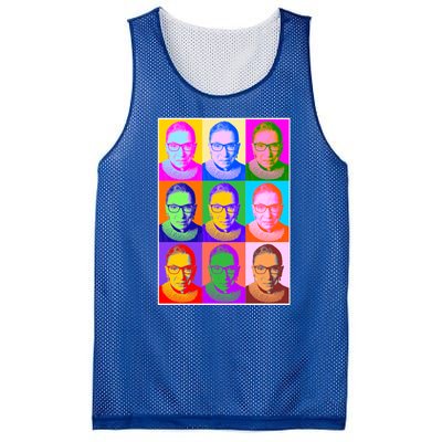 Ruth Bader Ginsburg RBG Pop Art Tribute Mesh Reversible Basketball Jersey Tank