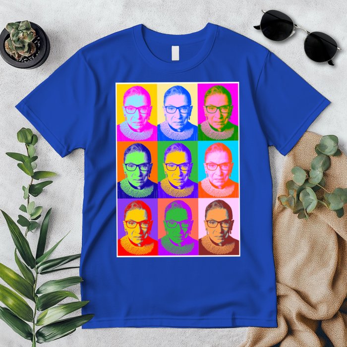 Ruth Bader Ginsburg RBG Pop Art Tribute Premium T-Shirt