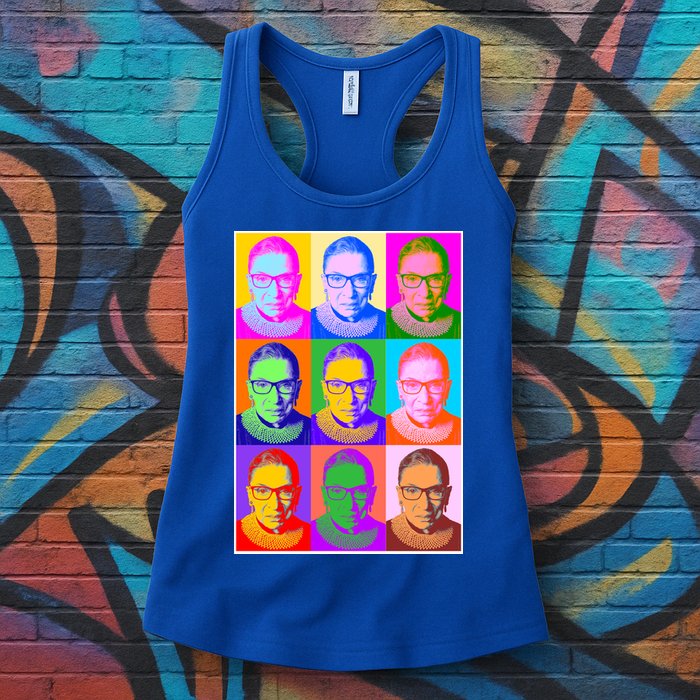 Ruth Bader Ginsburg RBG Pop Art Tribute Womens Tank Top