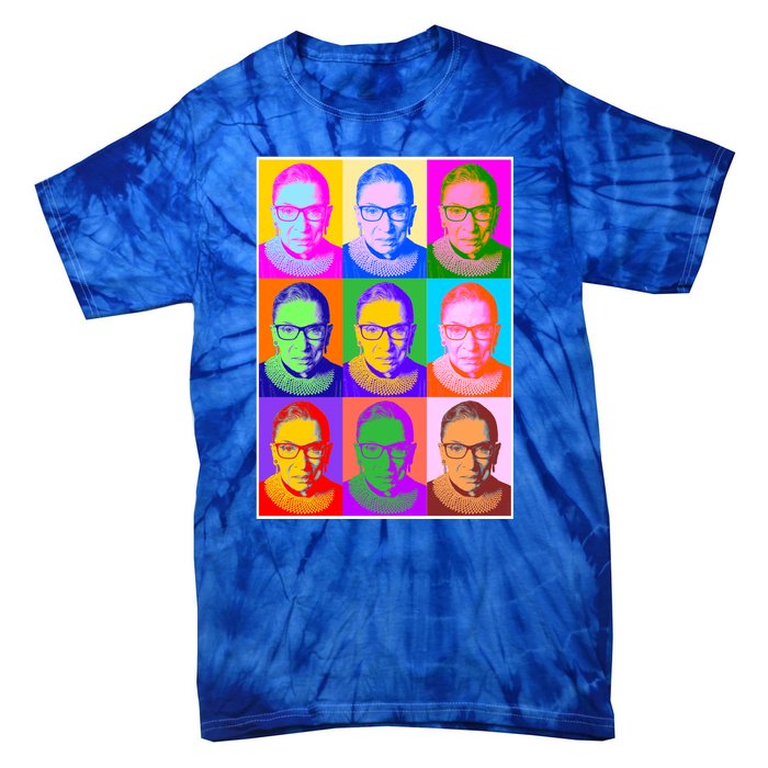 Ruth Bader Ginsburg RBG Pop Art Tribute Tie-Dye T-Shirt