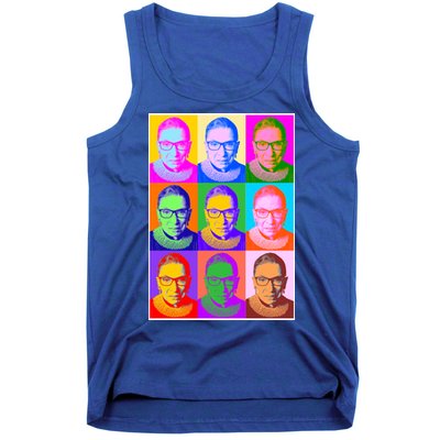 Ruth Bader Ginsburg RBG Pop Art Tribute Tank Top
