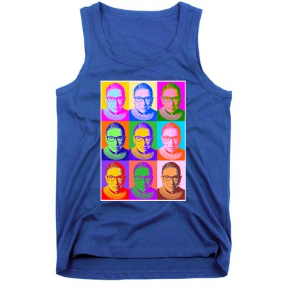 Ruth Bader Ginsburg RBG Pop Art Tribute Tank Top