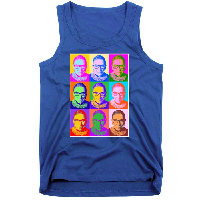 Ruth Bader Ginsburg RBG Pop Art Tribute Tank Top