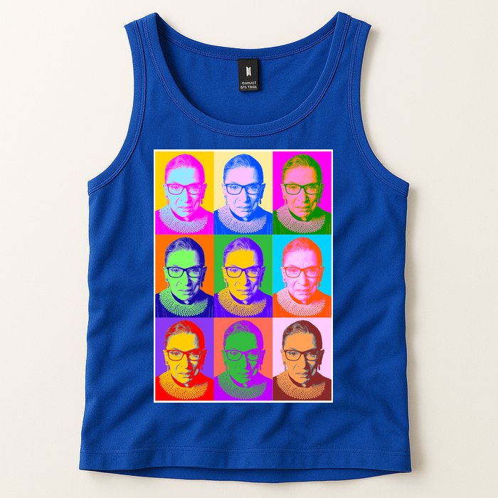 Ruth Bader Ginsburg RBG Pop Art Tribute Tank Top