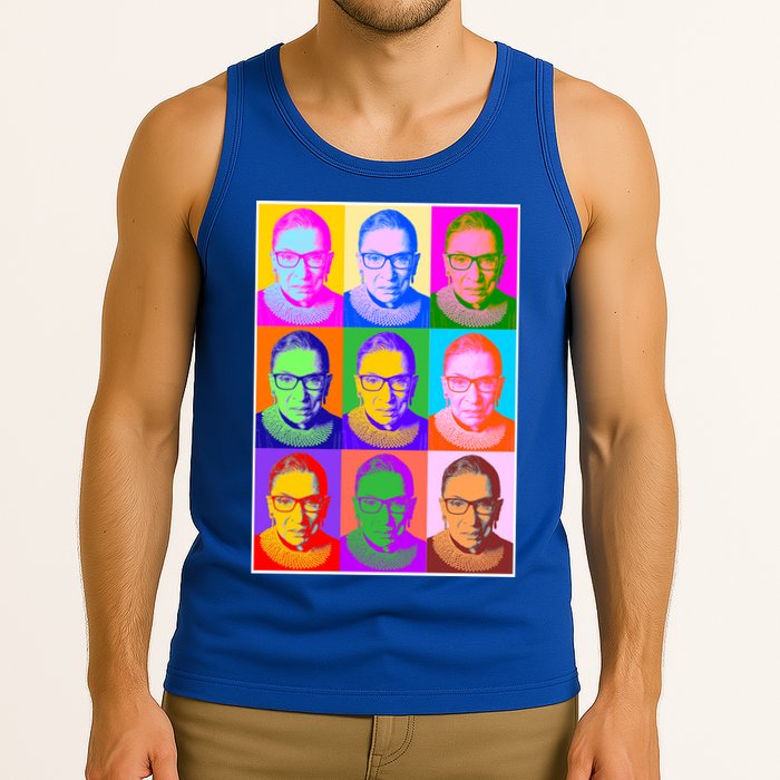 Ruth Bader Ginsburg RBG Pop Art Tribute Tank Top