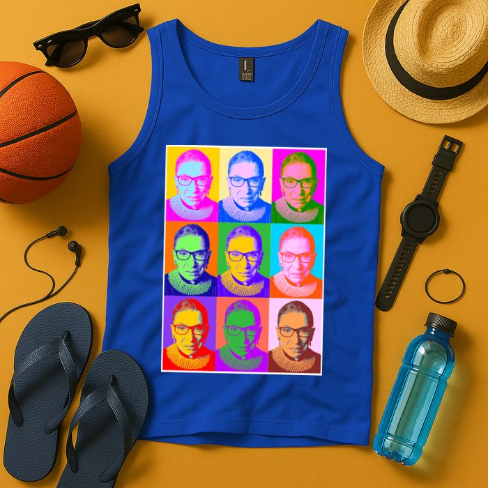 Ruth Bader Ginsburg RBG Pop Art Tribute Tank Top