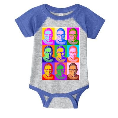 Ruth Bader Ginsburg RBG Pop Art Tribute Infant Baby Jersey Bodysuit