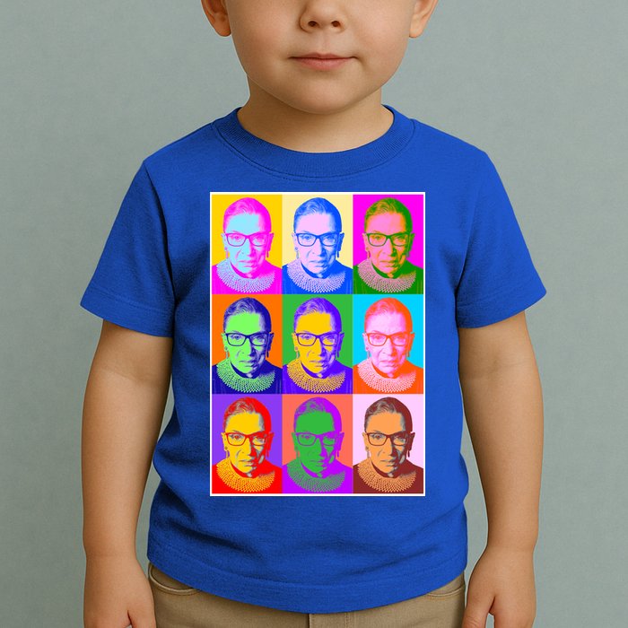 Ruth Bader Ginsburg RBG Pop Art Tribute Toddler T-Shirt