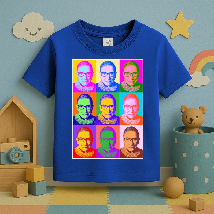 Ruth Bader Ginsburg RBG Pop Art Tribute Toddler T-Shirt