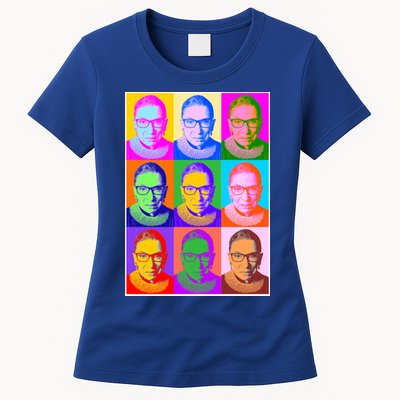 Ruth Bader Ginsburg RBG Pop Art Tribute Womens T-Shirt
