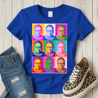 Ruth Bader Ginsburg RBG Pop Art Tribute Womens T-Shirt