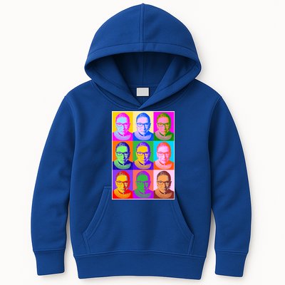 Ruth Bader Ginsburg RBG Pop Art Tribute Kids Hoodie