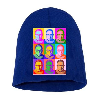 Ruth Bader Ginsburg RBG Pop Art Tribute Short Acrylic Beanie