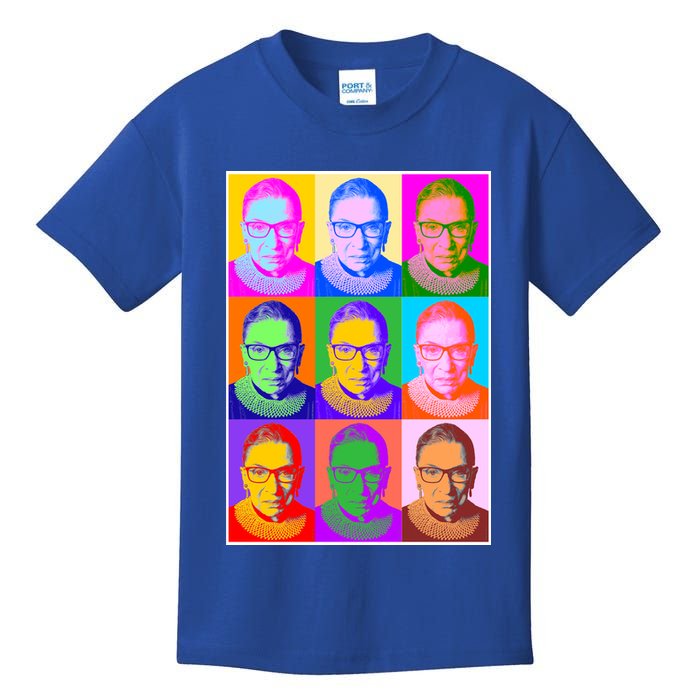 Ruth Bader Ginsburg RBG Pop Art Tribute Kids T-Shirt