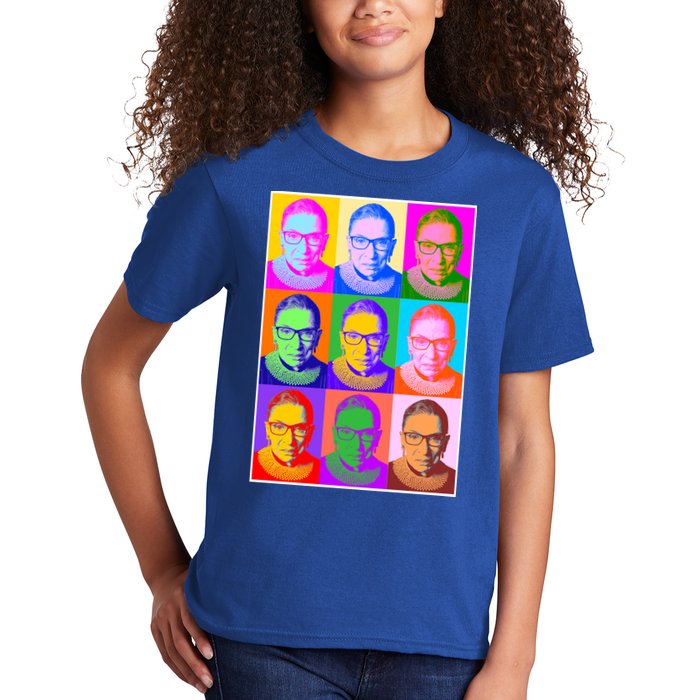 Ruth Bader Ginsburg RBG Pop Art Tribute Kids T-Shirt