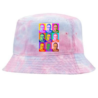 Ruth Bader Ginsburg RBG Pop Art Tribute Tie-Dyed Bucket Hat