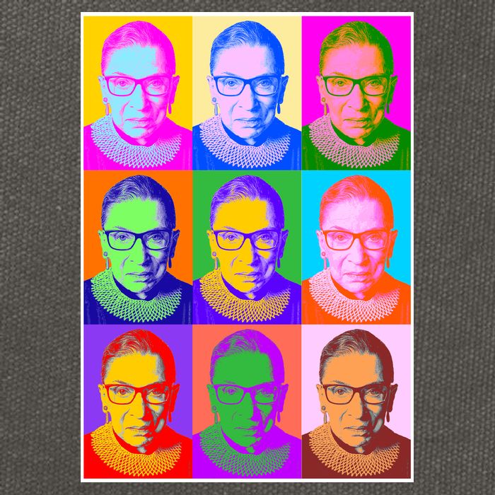 Ruth Bader Ginsburg RBG Pop Art Tribute Cotton Canvas Backpack