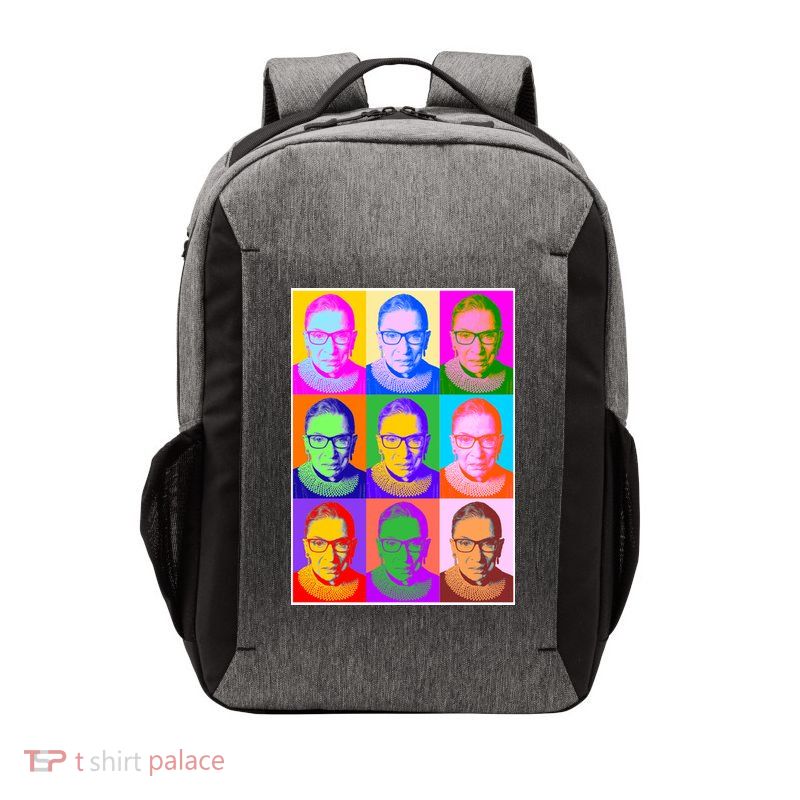 Ruth Bader Ginsburg RBG Pop Art Tribute Vector Backpack