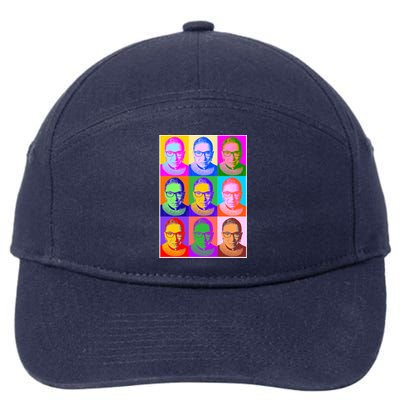 Ruth Bader Ginsburg RBG Pop Art Tribute 7-Panel Snapback Hat