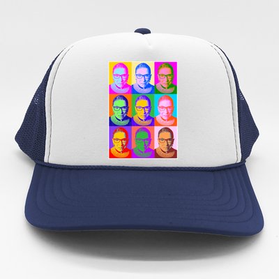 Ruth Bader Ginsburg RBG Pop Art Tribute Trucker Hat