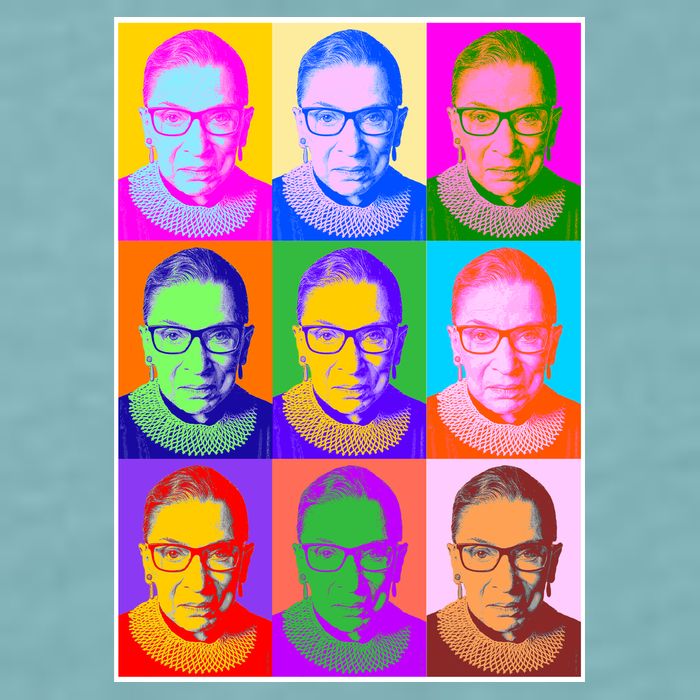 Ruth Bader Ginsburg RBG Pop Art Tribute Sueded Cloud Jersey T-Shirt