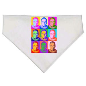 Ruth Bader Ginsburg RBG Pop Art Tribute USA-Made Doggie Bandana