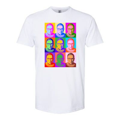 Ruth Bader Ginsburg RBG Pop Art Tribute Softstyle CVC T-Shirt