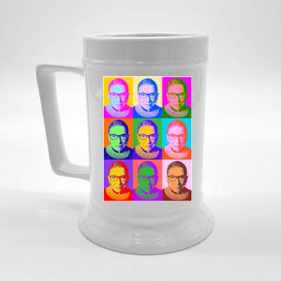 Ruth Bader Ginsburg RBG Pop Art Tribute Beer Stein