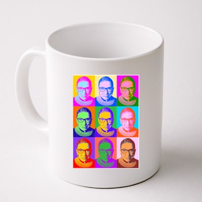 Ruth Bader Ginsburg RBG Pop Art Tribute Coffee Mug