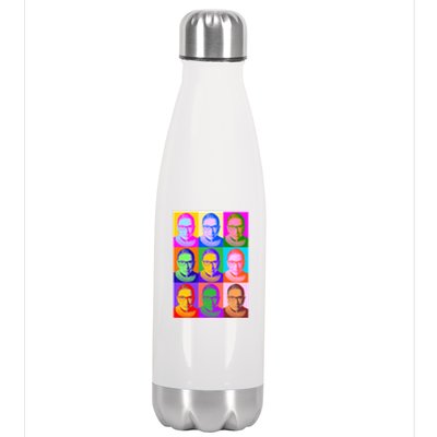 Ruth Bader Ginsburg RBG Pop Art Tribute Stainless Steel Insulated Water Bottle