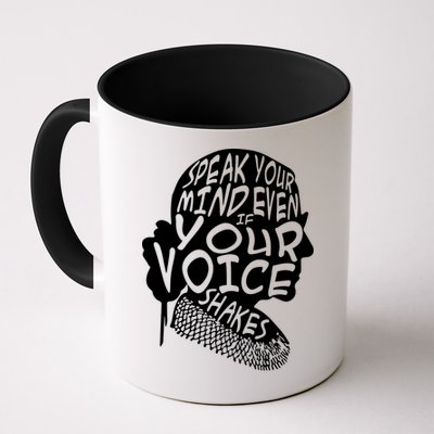 Ruth Bader Ginsburg Speak Your Mind  Mug