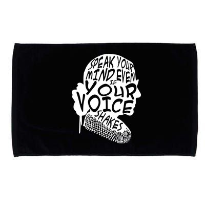 Ruth Bader Ginsburg Speak Your Mind  Microfiber Hand Towel