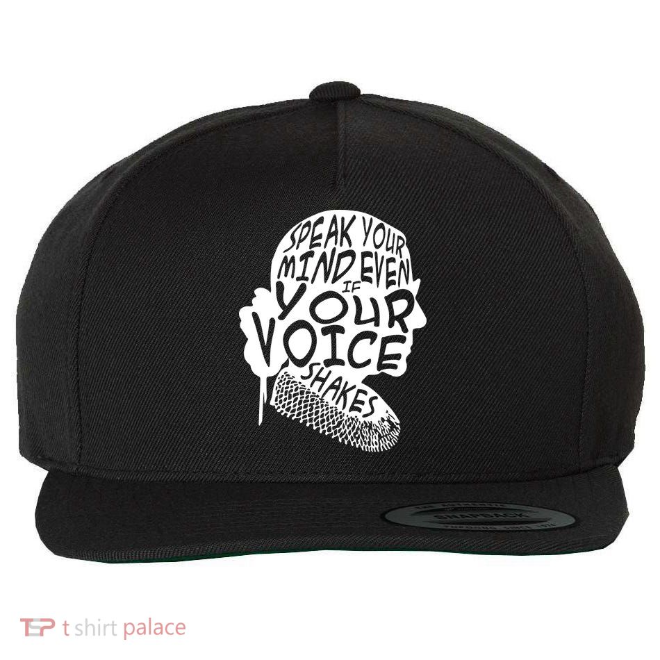 Ruth Bader Ginsburg Speak Your Mind  Wool Snapback Cap
