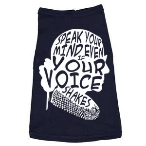 Ruth Bader Ginsburg Speak Your Mind  Doggie Tank