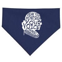 Ruth Bader Ginsburg Speak Your Mind  USA-Made Doggie Bandana