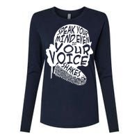 Ruth Bader Ginsburg Speak Your Mind  Womens Cotton Relaxed Long Sleeve T-Shirt