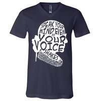 Ruth Bader Ginsburg Speak Your Mind  V-Neck T-Shirt