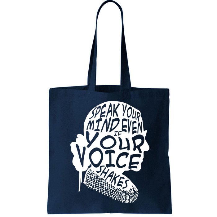 Ruth Bader Ginsburg Speak Your Mind  Bag