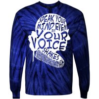 Ruth Bader Ginsburg Speak Your Mind  Tie-Dye Long Sleeve Shirt