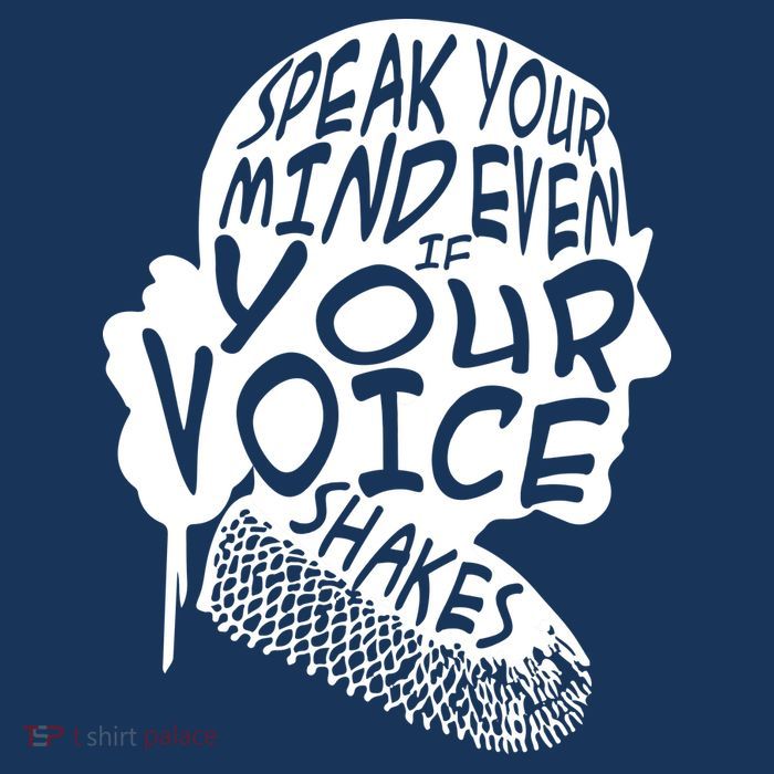 Ruth Bader Ginsburg Speak Your Mind  Tank Top