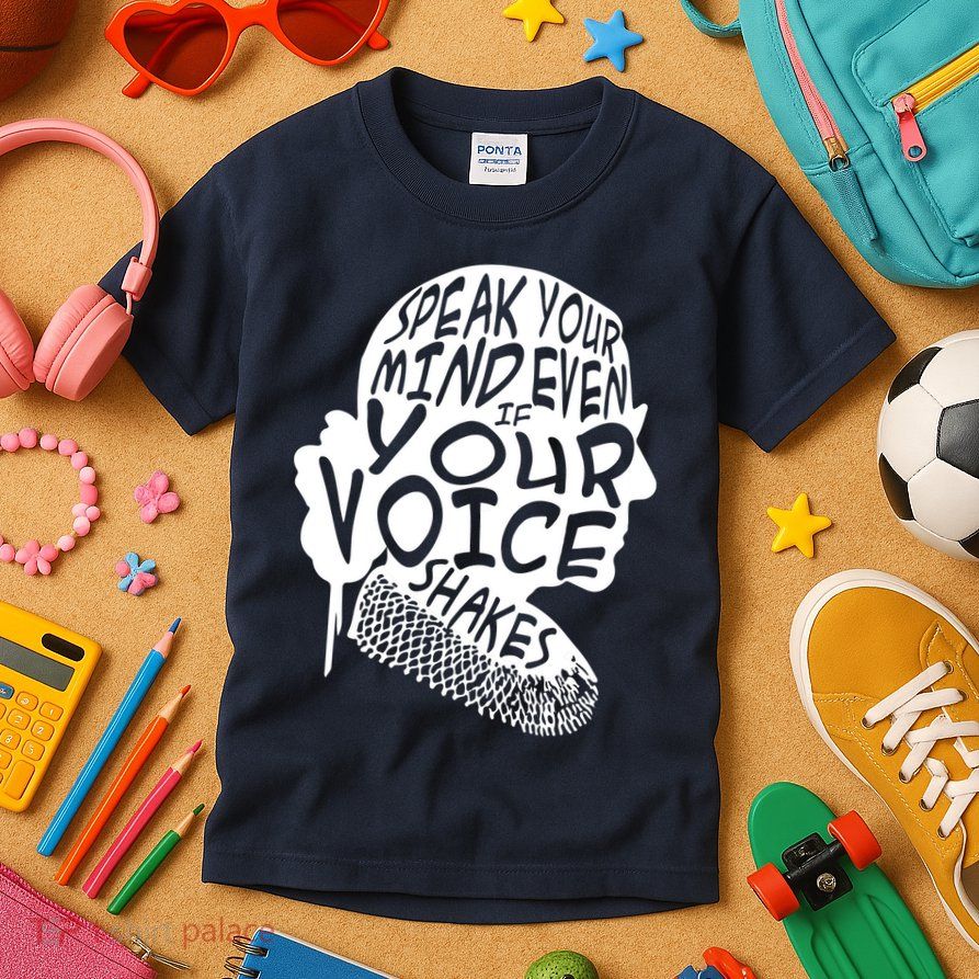 Ruth Bader Ginsburg Speak Your Mind  Kids T-Shirt