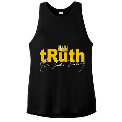 Ruth Bader Ginsburg Truth Crown Signature Ladies PosiCharge Tri-Blend Wicking Tank