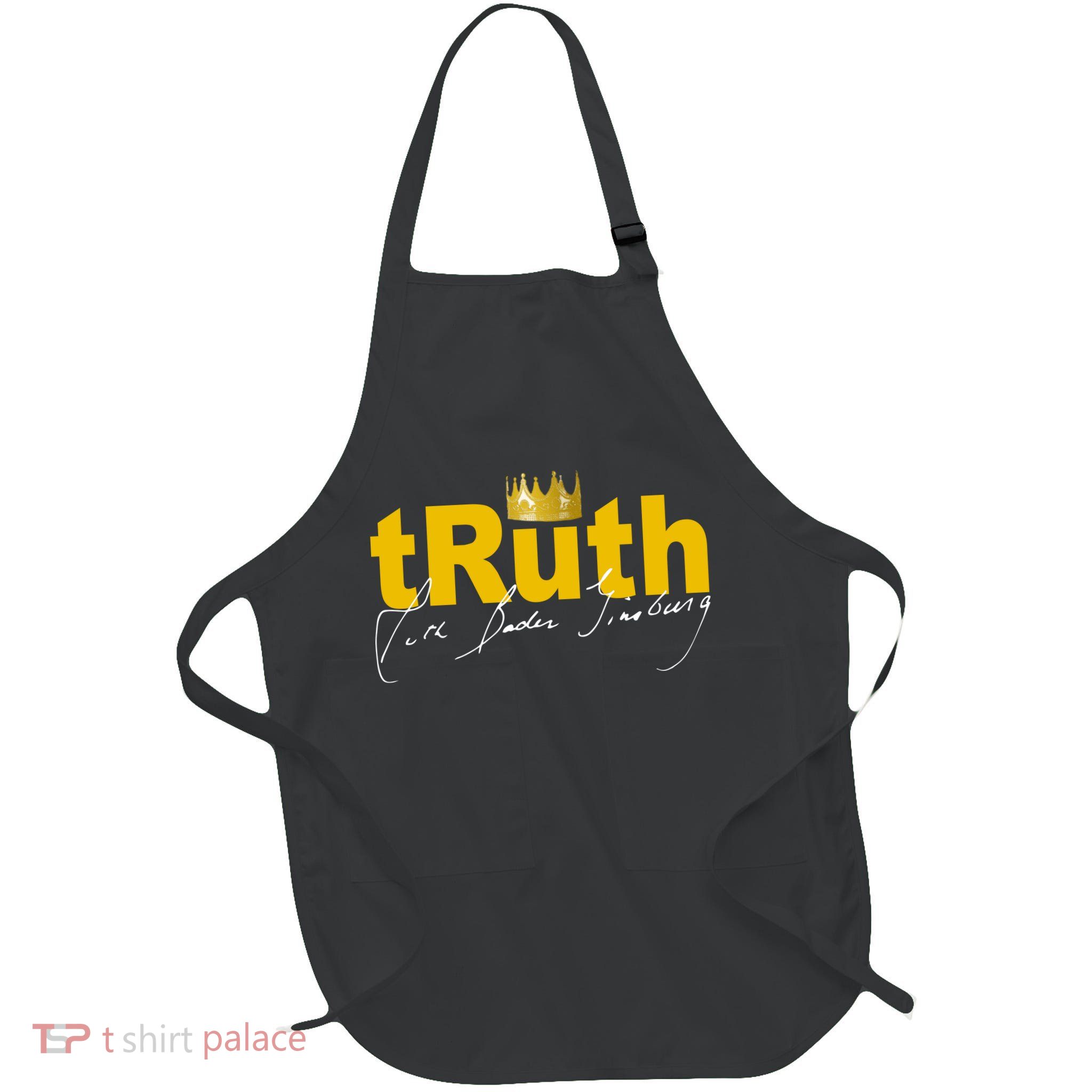 Ruth Bader Ginsburg Truth Crown Signature Full-Length Apron With Pockets