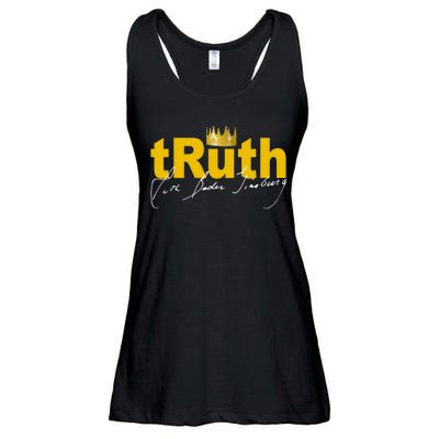 Ruth Bader Ginsburg Truth Crown Signature Ladies Essential Flowy Tank