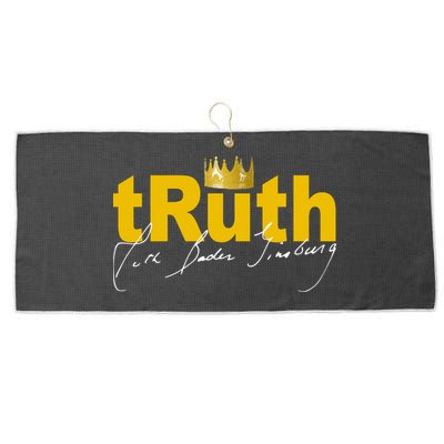 Ruth Bader Ginsburg Truth Crown Signature Large Microfiber Waffle Golf Towel