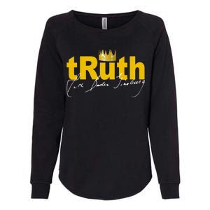 Ruth Bader Ginsburg Truth Crown Signature Womens California Wash Sweatshirt