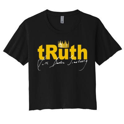 Ruth Bader Ginsburg Truth Crown Signature Women's Crop Top Tee