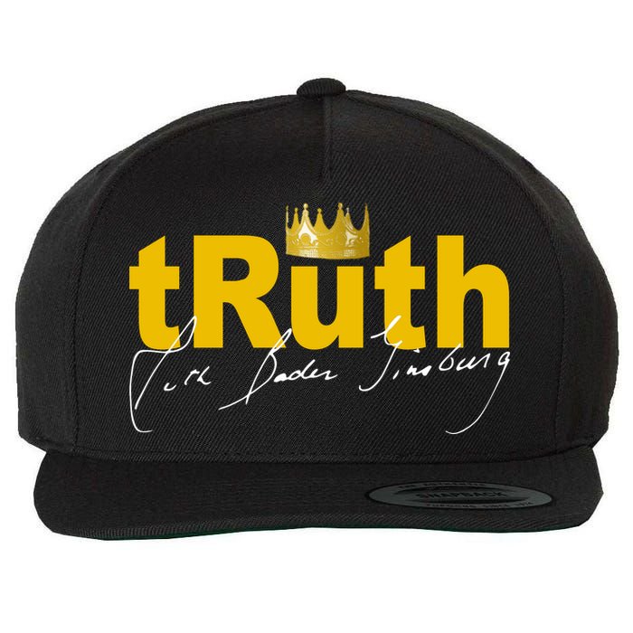 Ruth Bader Ginsburg Truth Crown Signature Wool Snapback Cap