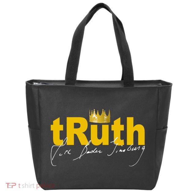 Ruth Bader Ginsburg Truth Crown Signature Zip Tote Bag