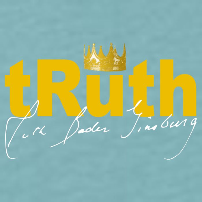 Ruth Bader Ginsburg Truth Crown Signature Sueded Cloud Jersey T-Shirt